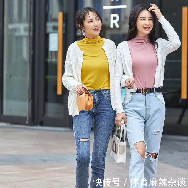 突然火了一种小衫,叫“堆堆领打底衫”,聚会脱下外套,也不尴尬