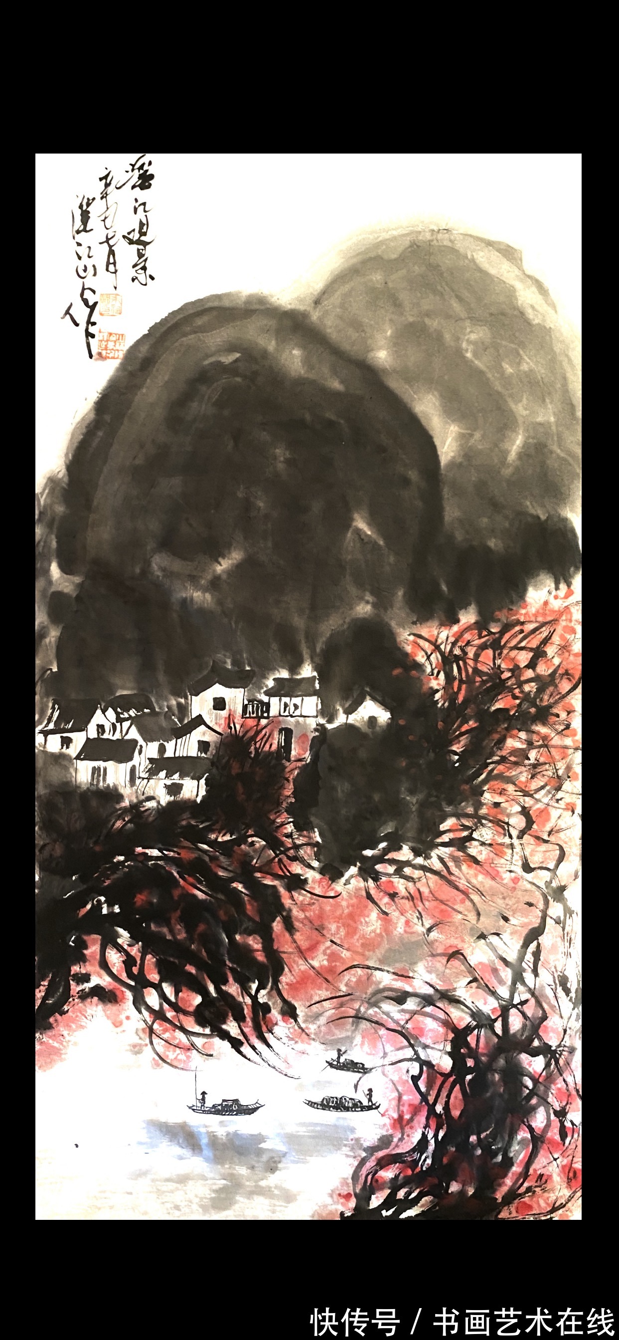 山水画|溪山无尽 笔墨有情——国画家、画鹰大家、指墨画艺术大师朱祖国