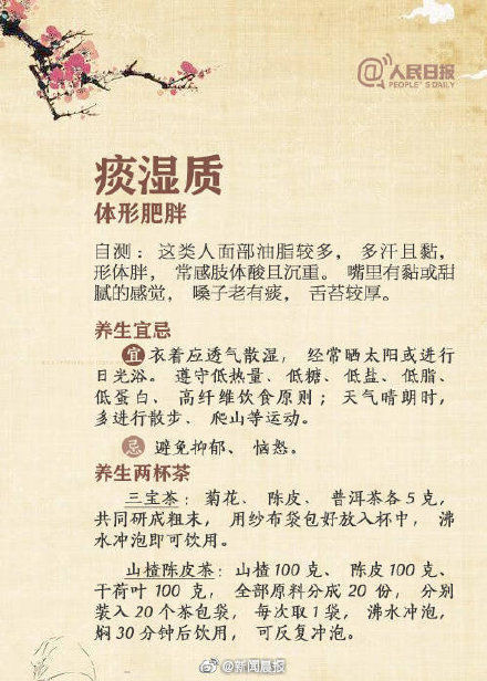 体质|一种体质一种吃法!9种体质人群的最佳养生法