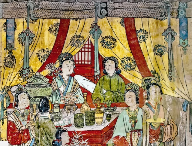 明应王殿#山西广胜寺的明应王殿内,有一个《尚食图》,里面竟有“土冰箱”