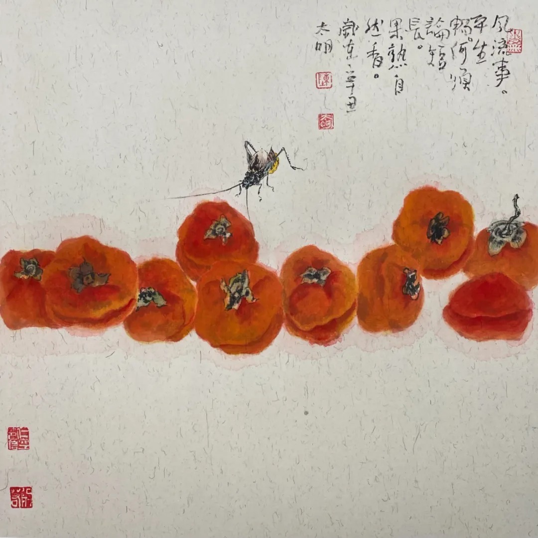 蔡玲!《书画南北方》一一《写意生活艺术组合》迎春中国画小品展