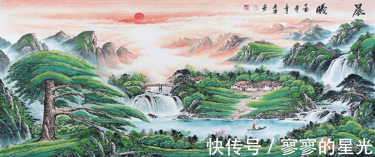 胜景！画家宋唐 笔墨画胜景 将人们代入到绝美仙境