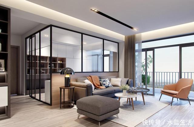 餐厅|我要有钱也买横厅户型,沙发不靠墙,餐厨一字排开,越看越高级