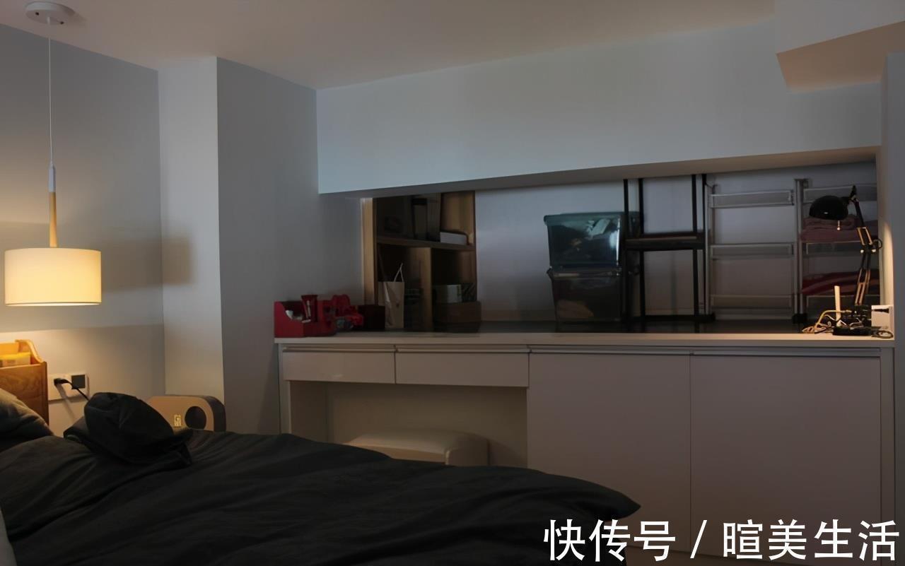 干湿分离|45平现代简约风Loft公寓,衣帽间茶室书房一个不少,一人住好惬意