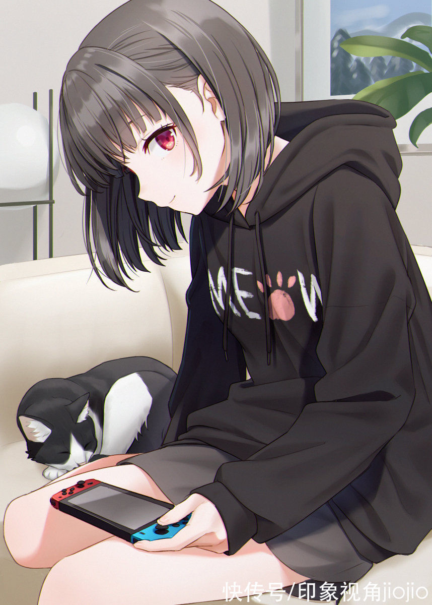 人物$超萌高颜值少女插画,寥寥几笔的线条将人物刻画得生动形象