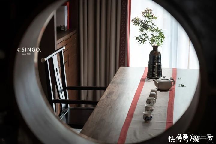 别墅|300㎡新中式实景的“方圆人生”，对称式别墅显中式传承