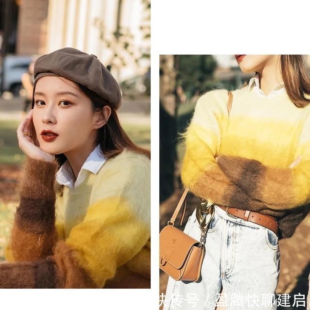 厚毛衣+裙子,毛衣+裤子,冬天就该这么穿,洋气炸了!