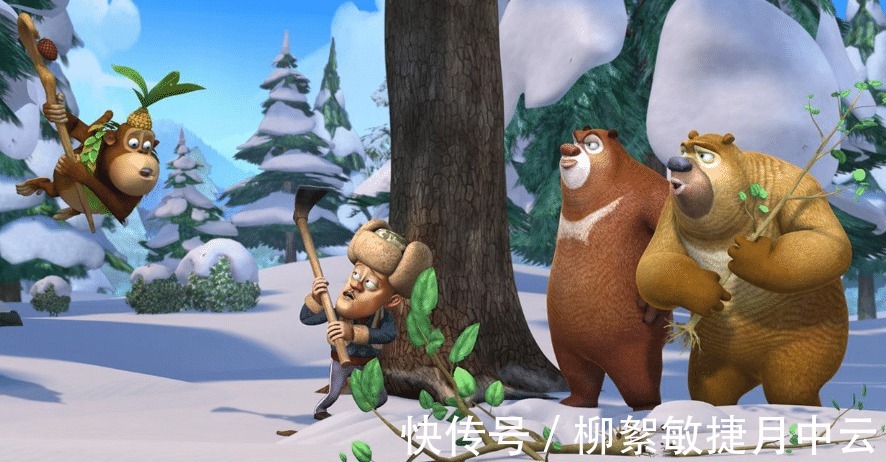 天才威|熊出没之怪兽计划没有离开过的搞笑童年,光头强身高成盲点