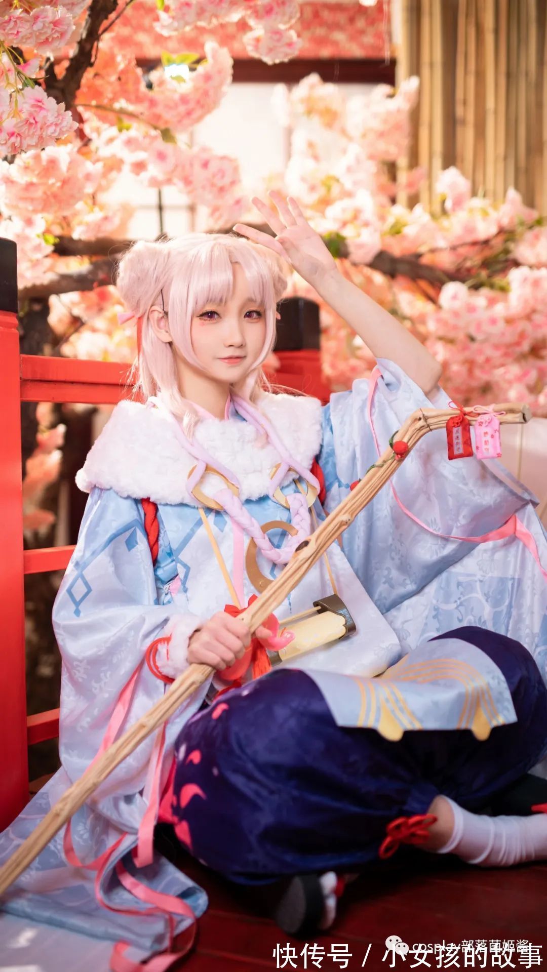 阴阳师|cos:阴阳师缘结神稚雪缱绻cos正片@鹤祈