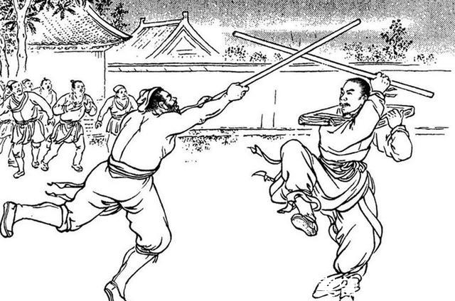 一流高手@“马上林冲,马下武松”,后面还有一句,说书人却故意不提