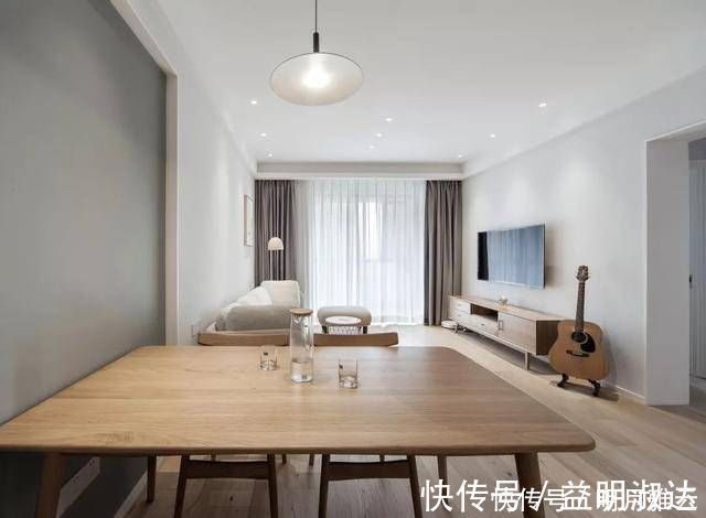 客厅|天才老公自装88㎡简约风婚房,客厅竟然隔出一间小书房,超实用