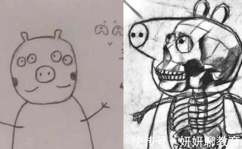 皮卡丘#普通学生VS美术生的画,画风完全不同,对比起来过于真实扎心