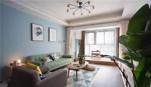 客厅|客厅和阳台打通后,窗帘这样挂才更美观又实用!你家挂对了吗?