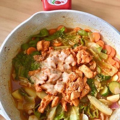 #暖冬酱在手，嗨吃部队锅#韩式辣炒鸡