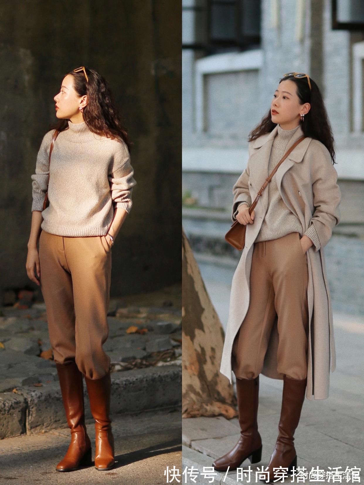tips|降温了,这才是真正适合小个子的冬季穿搭,显高又显瘦,你买了吗