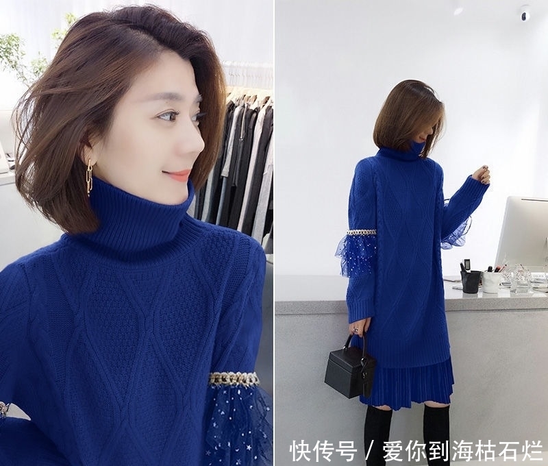 新出一种毛衣裙,也叫打底裙!精致洋气又显瘦,内搭单穿都有范