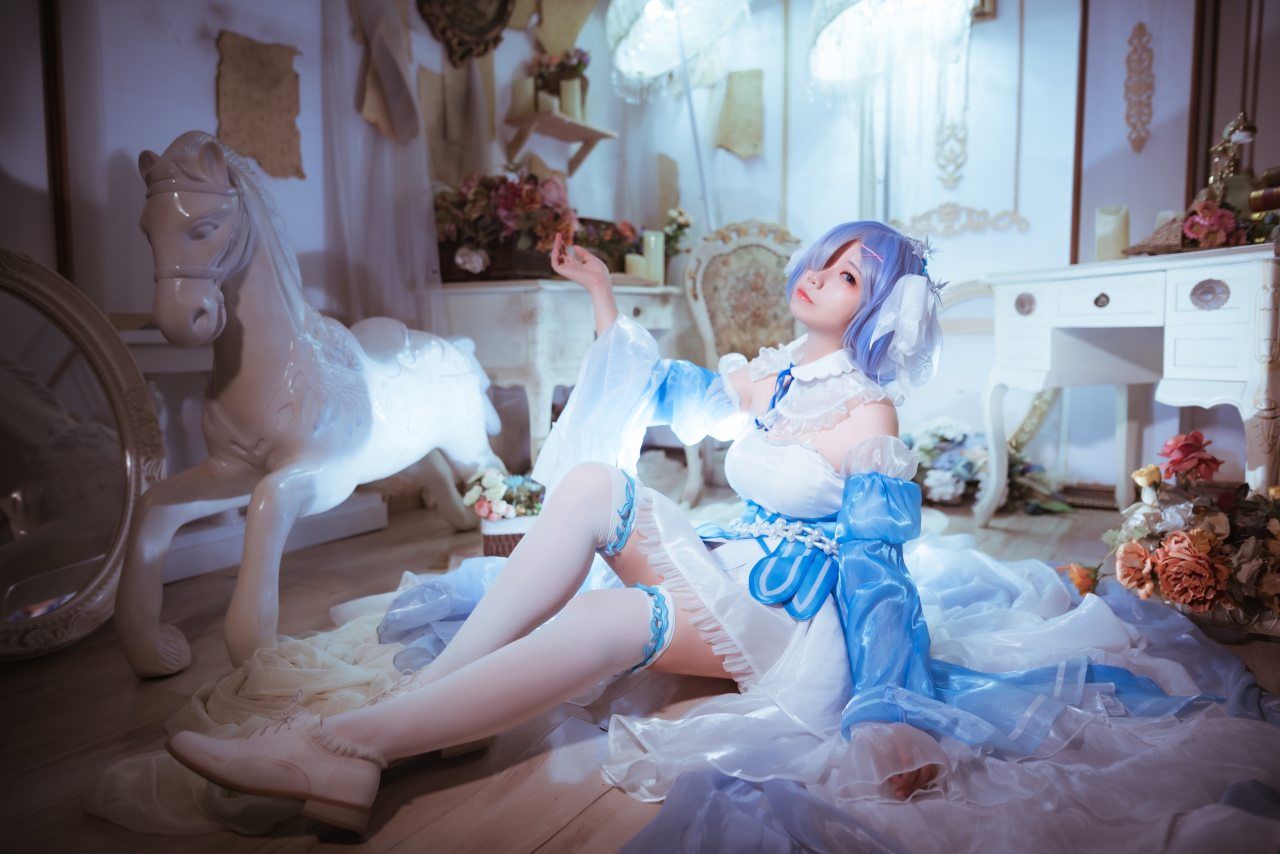 蕾姆|从零开始的异世界蕾姆的冰晶礼服cosplay
