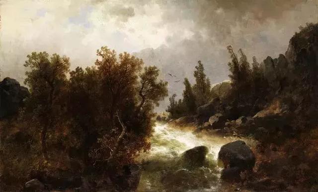 艺术家#奥地利艺术家的超美风景油画,领略大自然的宁静之美