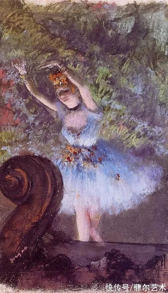 安格尔$法国艺术大师埃德加·德加舞女125幅油画作品,美翻了