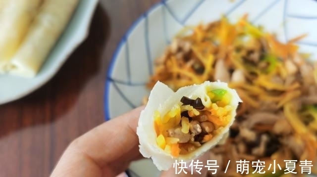 筋道|教你在家做春卷,皮薄如纸,柔软有筋道,卷啥都很好吃!