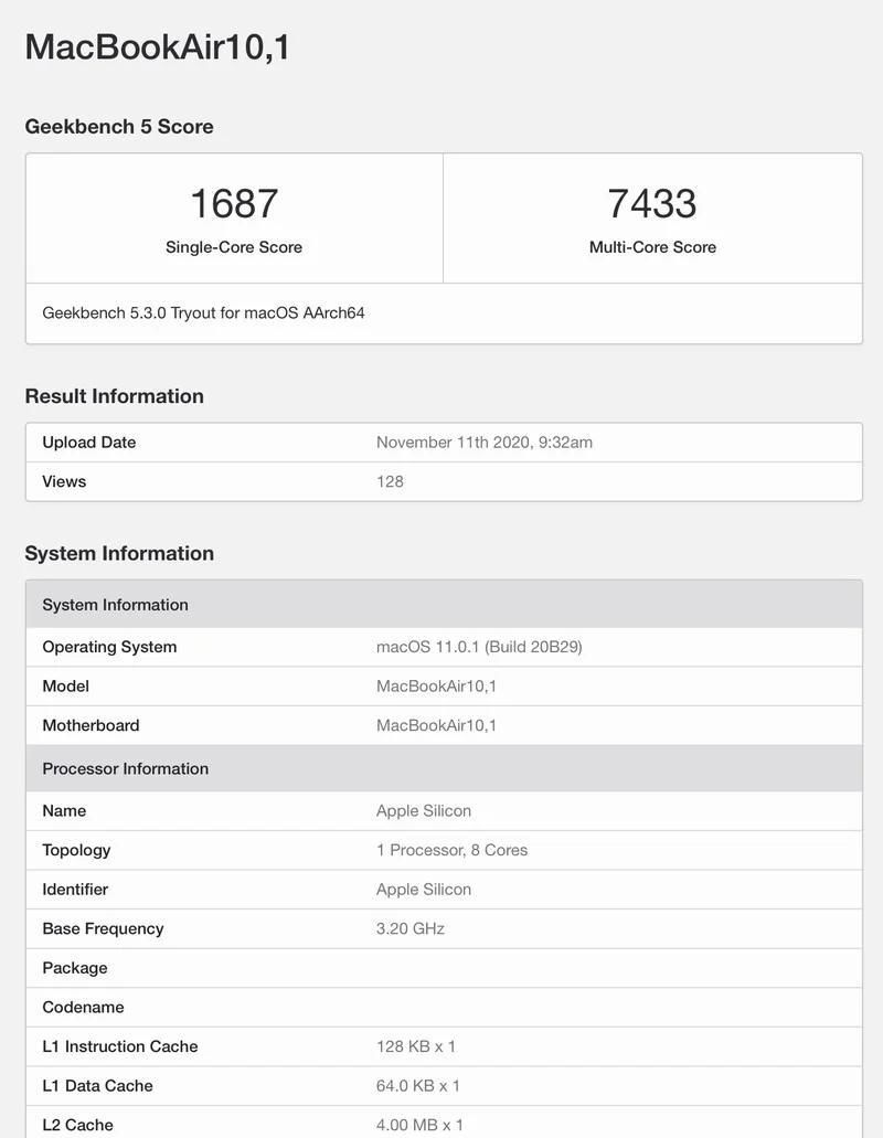 iOS|远超i9处理器？苹果M1跑分出炉：高于所有iOS设备