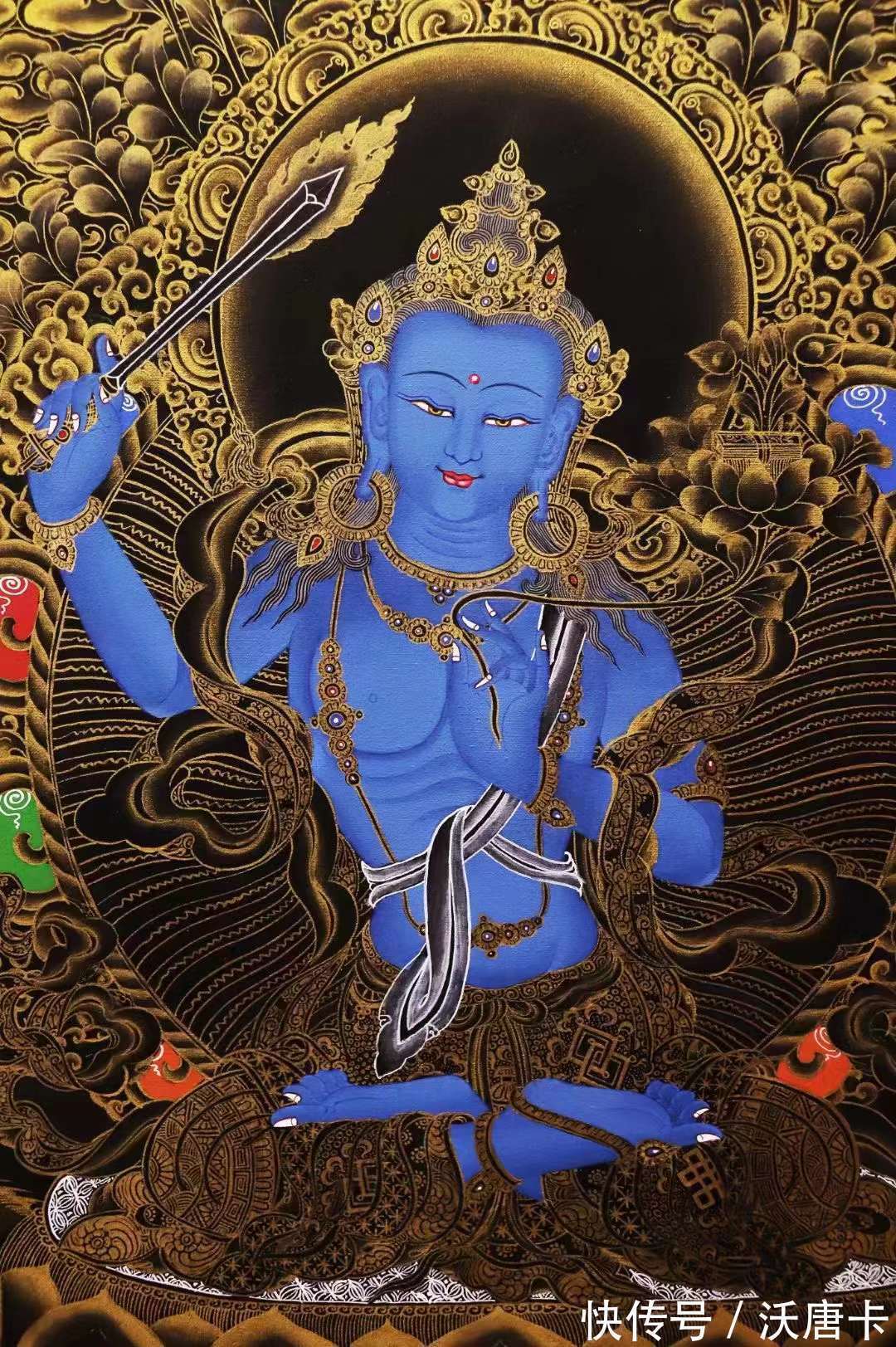 唐卡@唐卡中的颜色与工笔画,区别在哪儿?