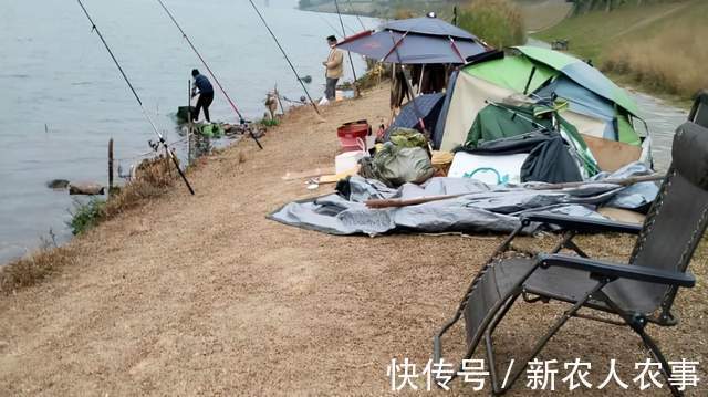 广西邕江边现罕见场景,钓鱼人纷纷打重窝,还带上帐篷和锅碗瓢盆