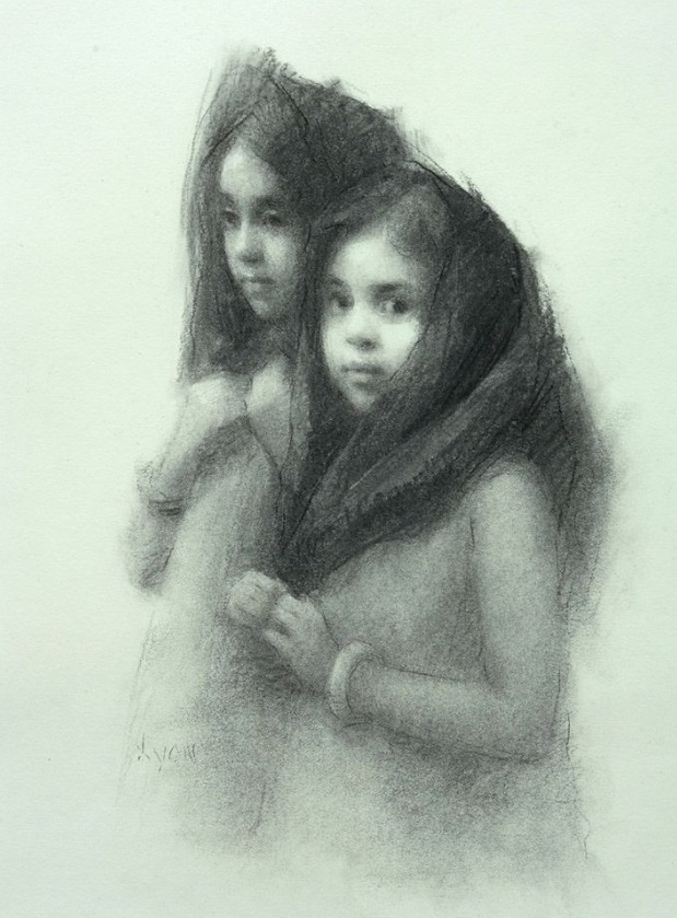 油画作品|好久没见过这么准的造型了,她的用色也超扎实!