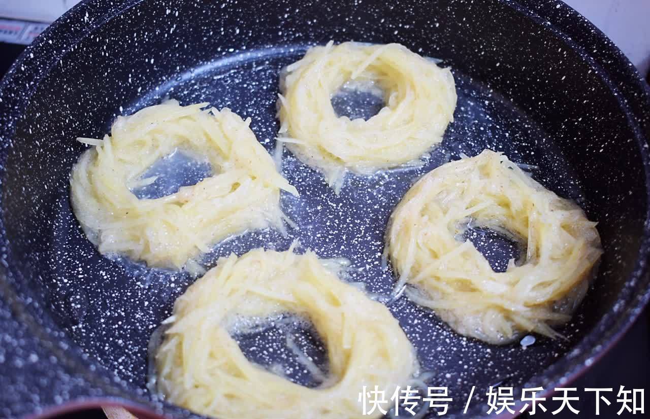 鸟巢|鸟巢土豆，营养解馋，松软蓬松味道棒