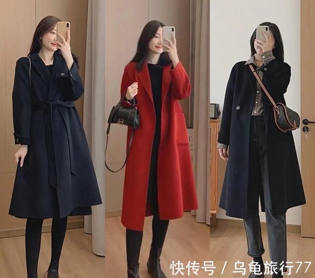 大衣 羽绒服不流行了,今年流行“外套+毛衣+裤裙”,时髦好看有气质!