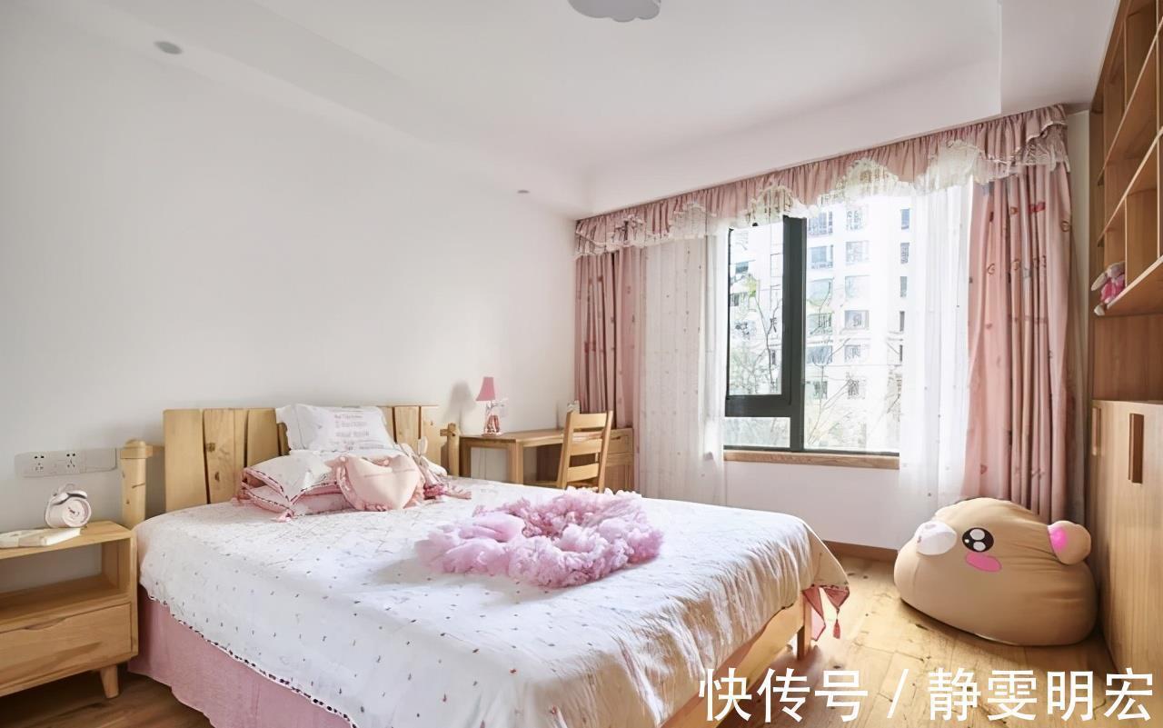 实木|日式原木风两居,餐厅隔出休闲区,阳台带山水景色,太轻松惬意了