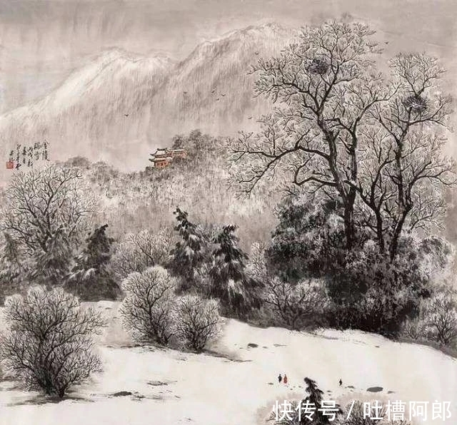 雪景&江苏省国画院｜卢星堂雪景山水画，雅而不俗！