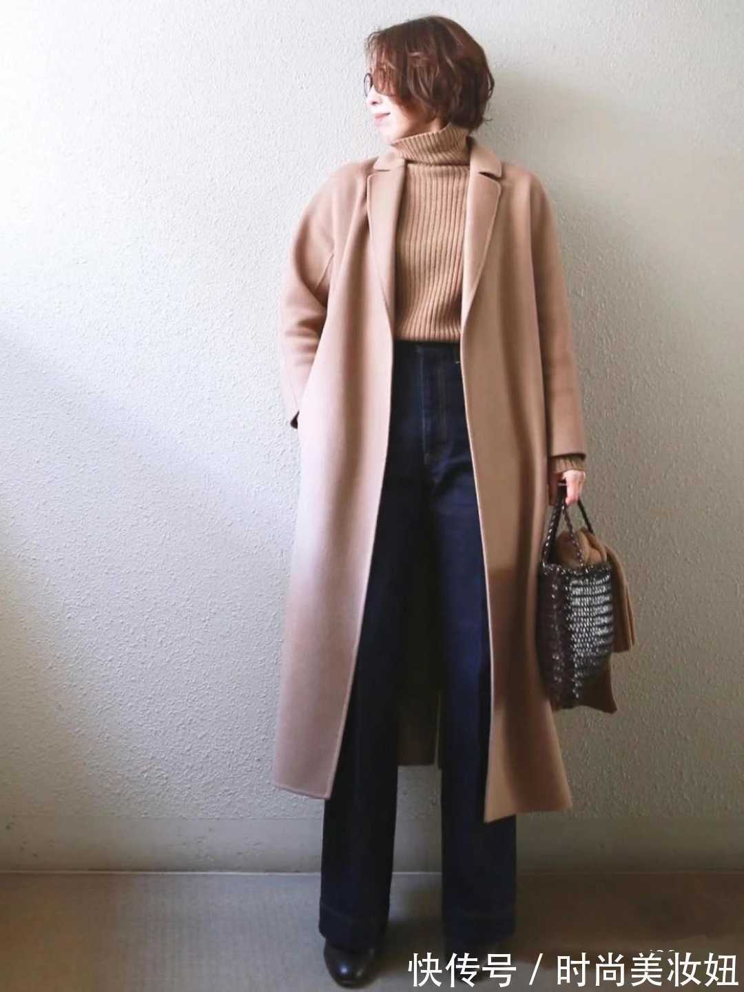 大衣 撑起整个冬天的“大衣”穿搭,40+小个子搭配示范,优雅高级