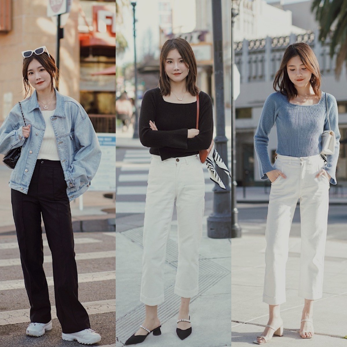 tips|“直筒裤”学会这几个穿搭技巧,显高显腿长