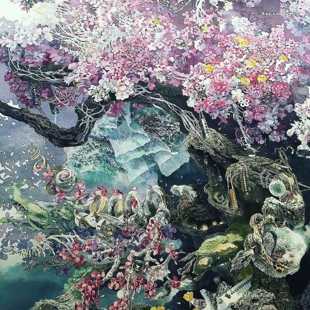 东京艺术大学$一幅画画了3年,细到要用放大镜,他把钢笔画玩到了极致