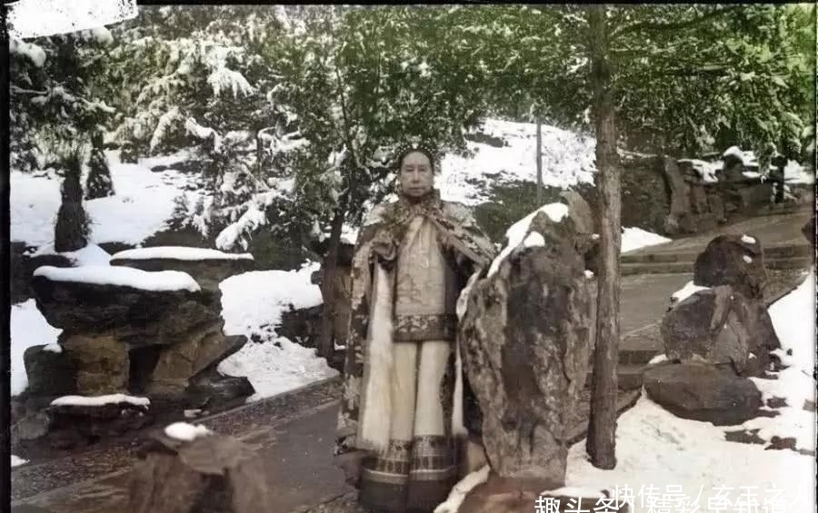 花园|慈禧太后后宫花园赏雪,珍贵老照片被爆