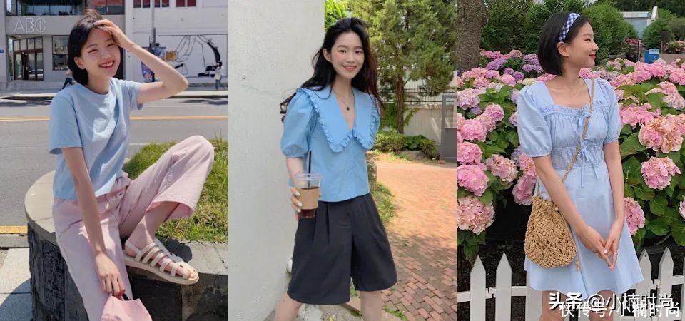 宝宝|让人好心动！女生夏季‘宝宝蓝’色系日常搭配推荐，清新又甜美