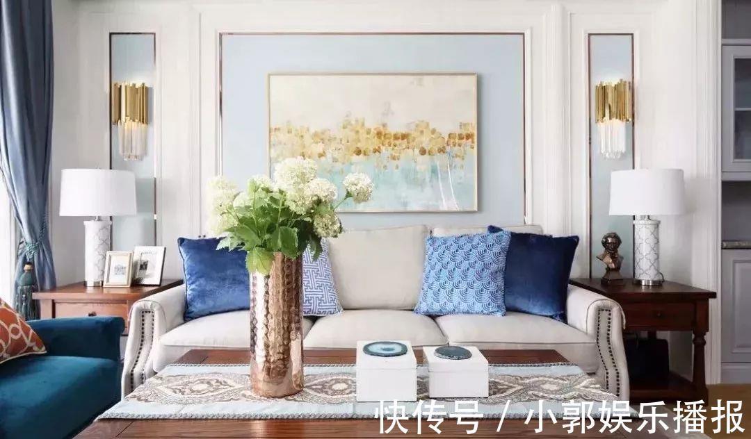 小灵儿|112平美式三居室，电视墙后面的大柜子，是家人喜欢的设计