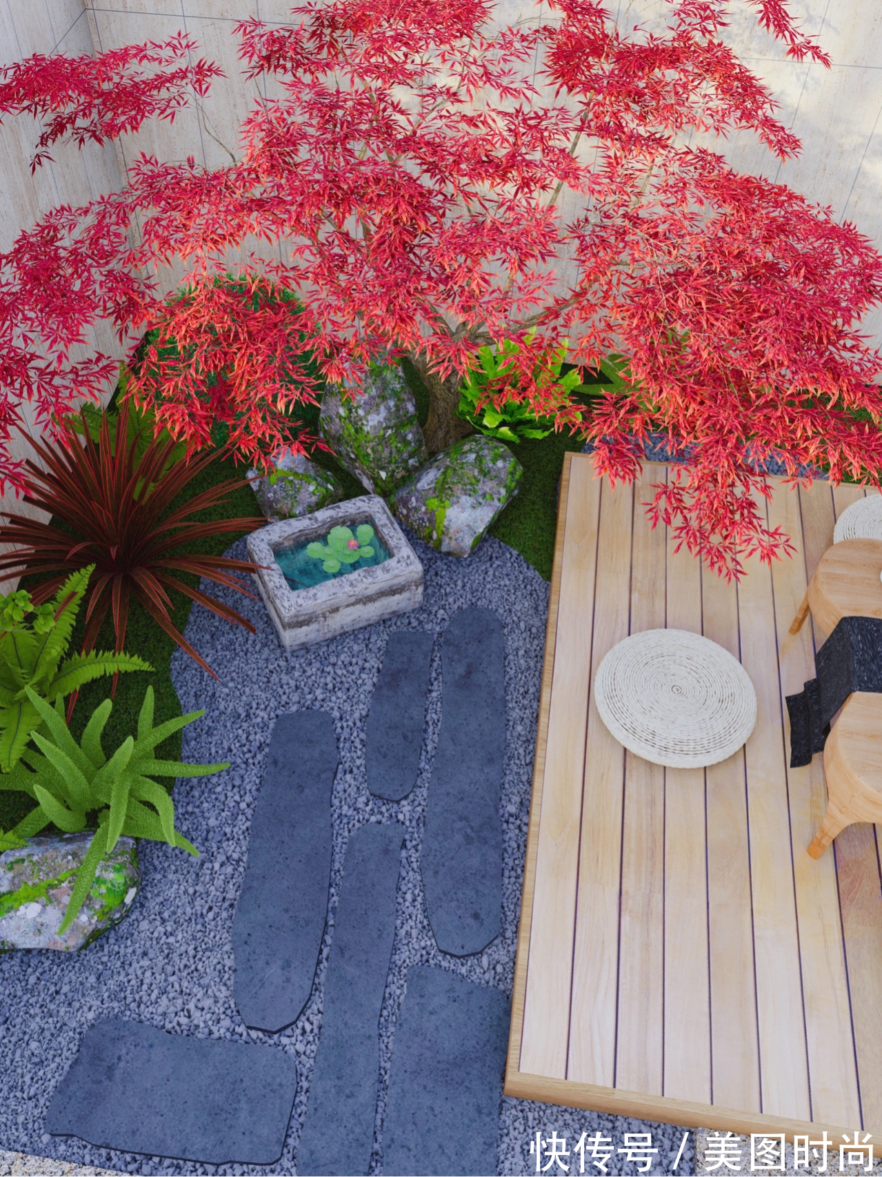 花园|30㎡上下庭院如何设计?这种精致的治愈系现代风小花园,太好看啦