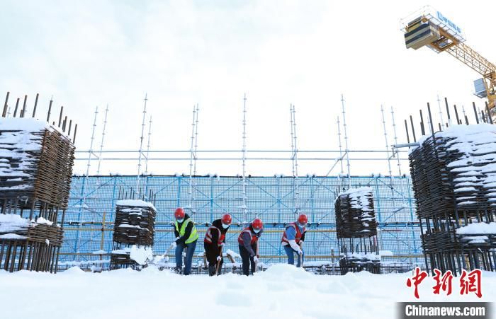 中建八局|今日立冬，来看风雪中雄安最美的风景！