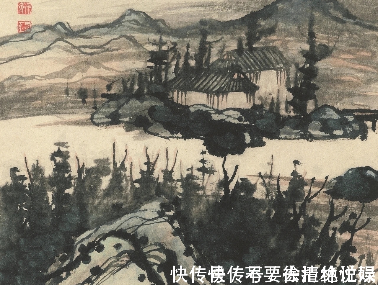 山水画@看画得看小品|石涛的小品山水画,彰显笔墨的魅力