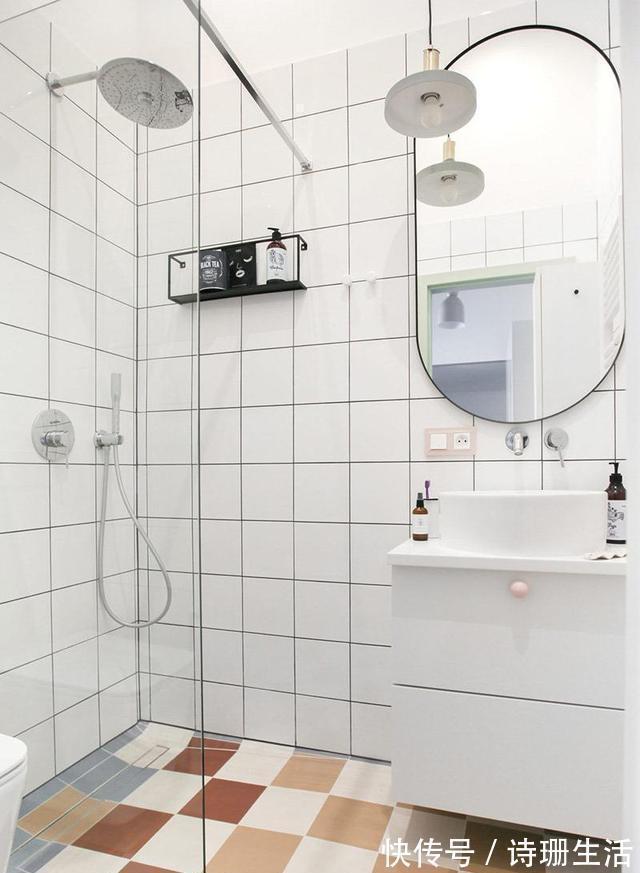 花墙|女孩的23㎡小公寓,卧室挑高释放室内空间,玄关花墙有个性,超美