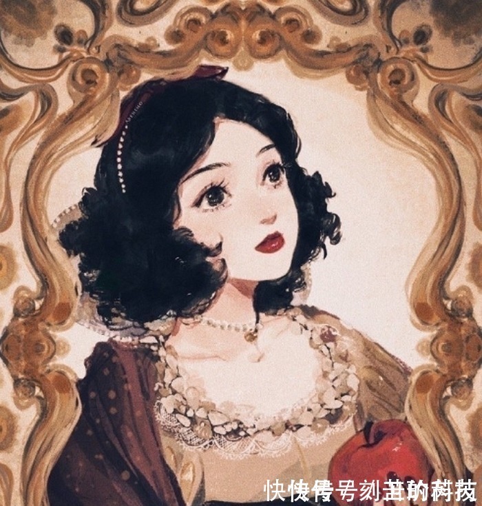 迪士尼公主的不同画风,爱丽儿一头秀发让人羡慕,艾莎女王范十足