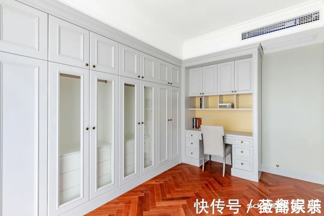 装修|206㎡大户型装修案例:超大横厅+衣帽间+景观阳台,神仙配色 心动