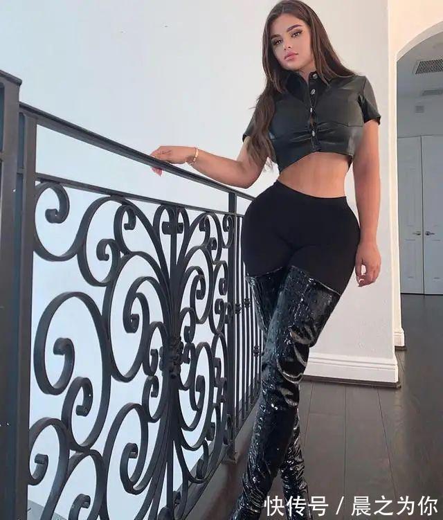 卡戴珊|俄罗斯“重量级女神”,140斤体重无一丝赘肉,健身让身材更完美