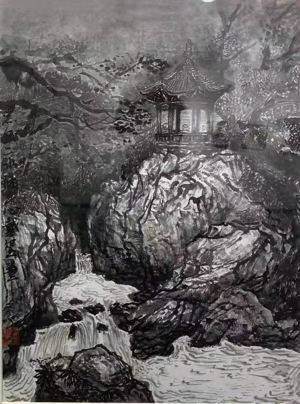 山水画&“山高水长”戴玺山水画展在四川师范大学美术馆开展