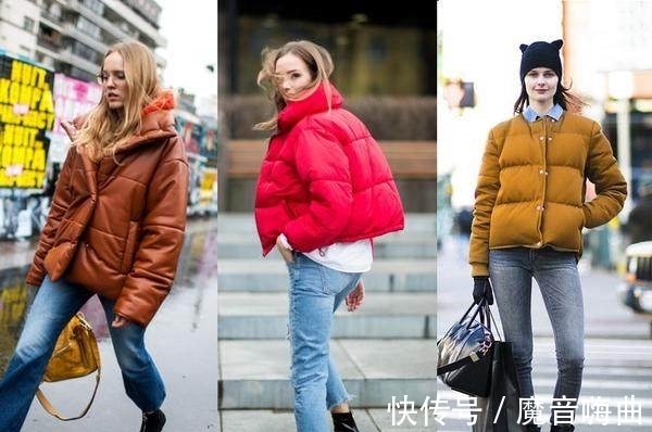 时髦感|羽绒服搭配牛仔裤，更能穿出时髦感