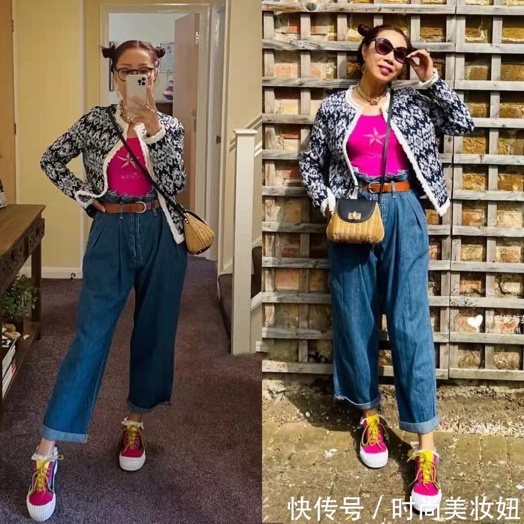 哪吒|上了年纪的女人,可以不漂亮但要会穿,看58岁奶奶穿搭气质洋气