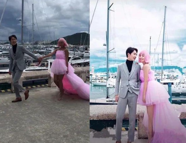 修图|“最大反差婚纱照”走红,修图前后判若两人,网友:这是本人?