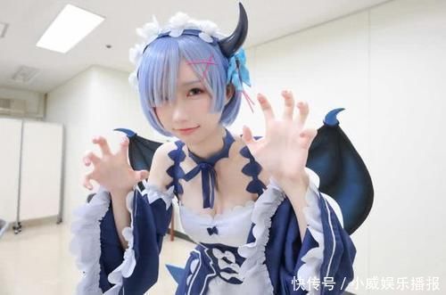 雷姆|中国妹子cos小恶魔雷姆,连这个小细节都没错过,太敬业了